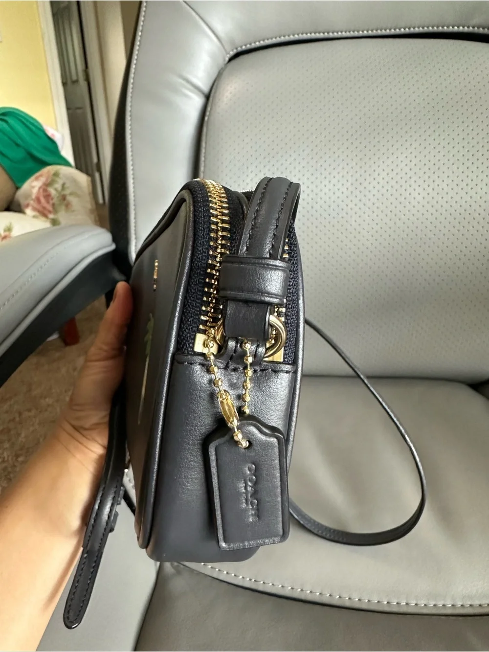 Coach sleek black